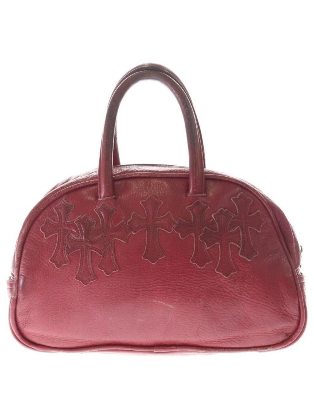 Chrome Hearts Gym MD Small Gym Bag Leather Cross Patch Vintage Handbag